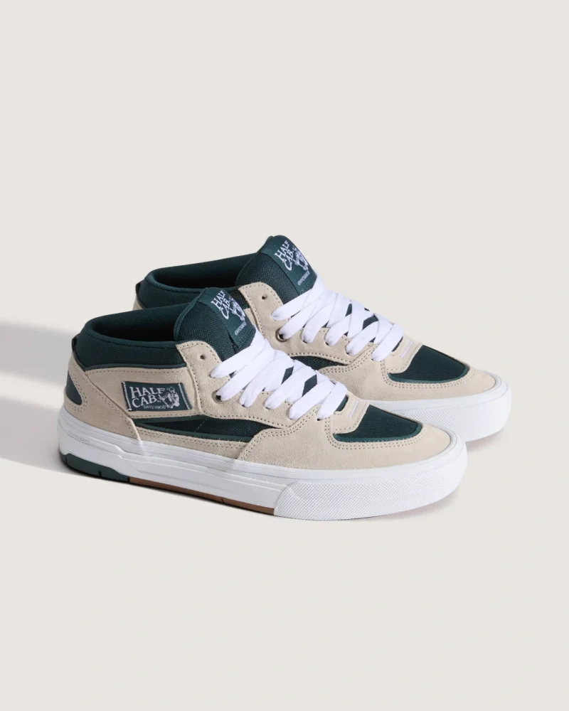VANS - נעלי סקייט Skate Half Cab Wafflecup – V00D9ZEKD – oatmeal-deep-teal – 1