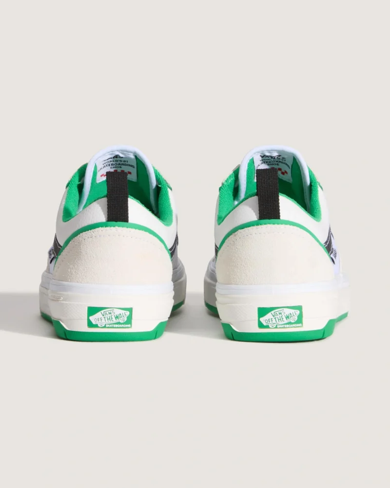VANS - נעלי סקייט Skate Old Skool Wafflecup – V00EB7WGR – white-green – 3