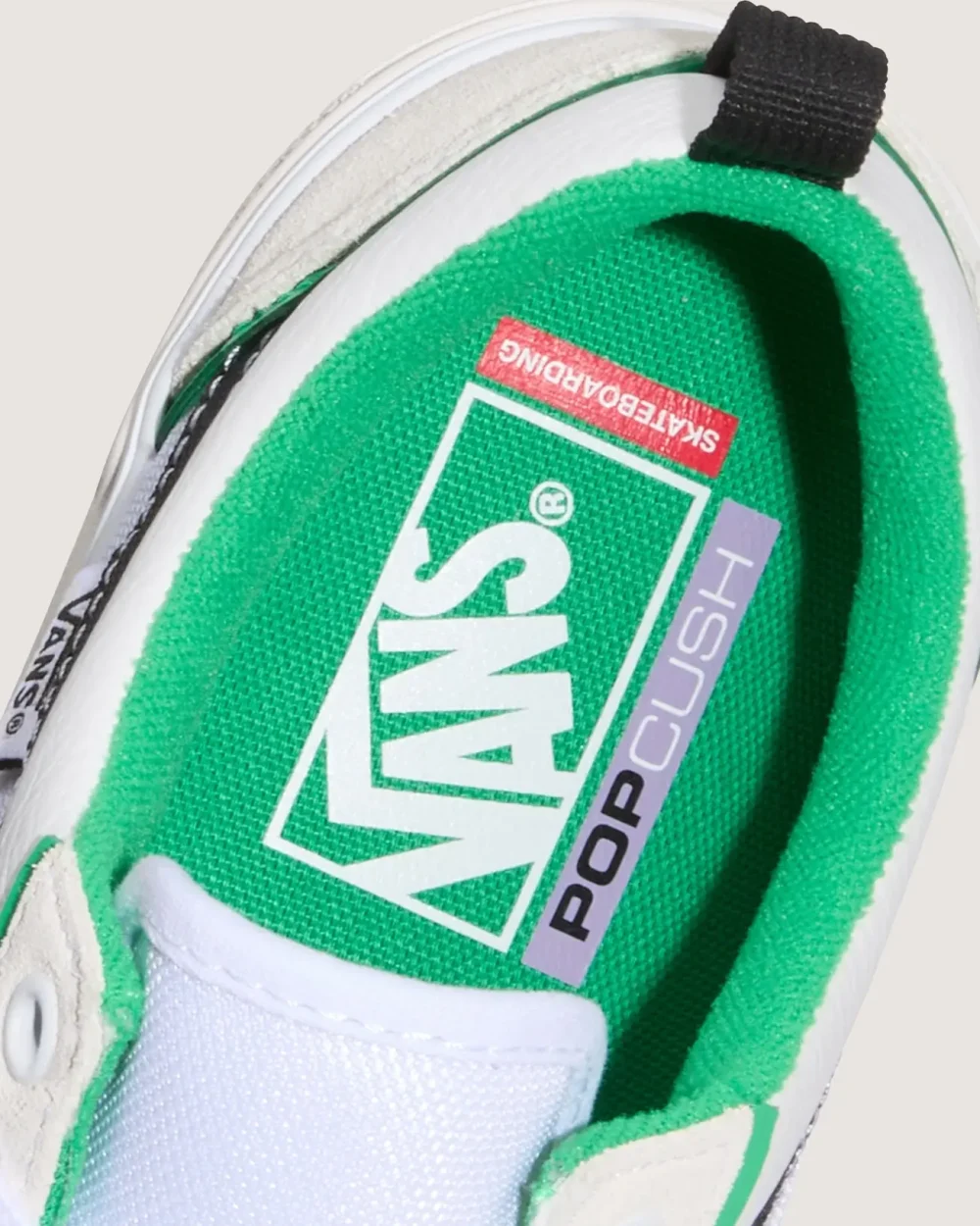 VANS - נעלי סקייט Skate Old Skool Wafflecup – V00EB7WGR – white-green – 4