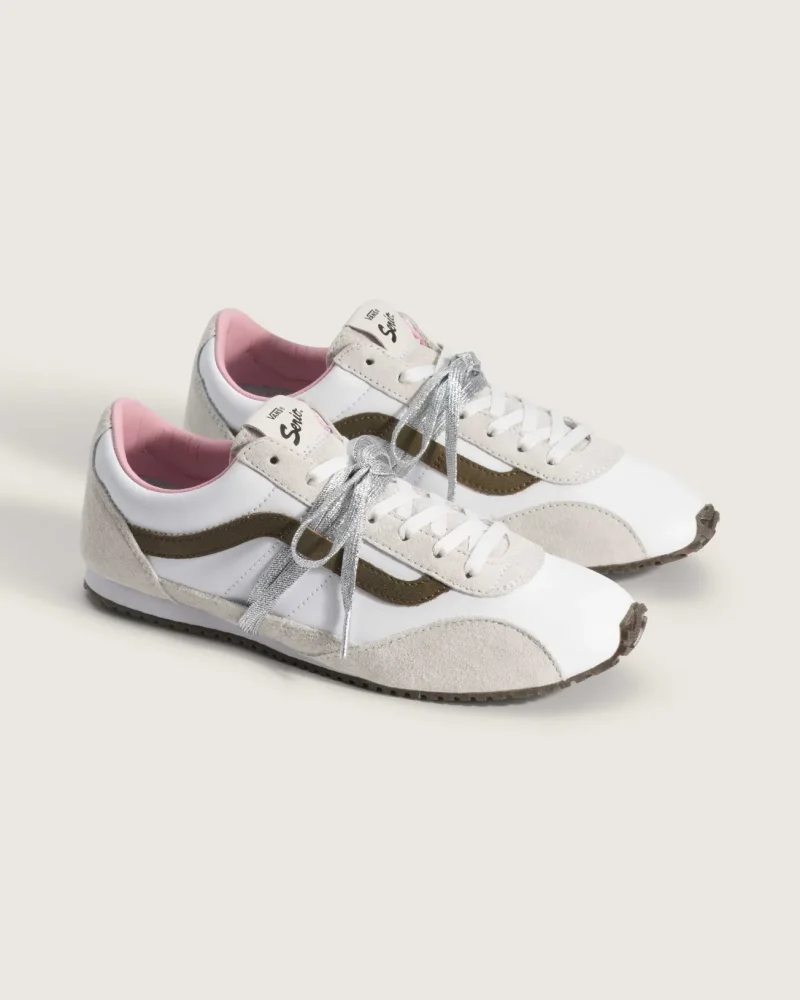 VANS - נעלי סניקרס Premium Super Lowpro – V00EHQCJ7 – pig-suede-white – 1