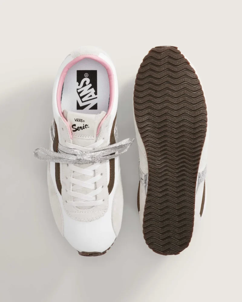 VANS - נעלי סניקרס Premium Super Lowpro – V00EHQCJ7 – pig-suede-white – 2