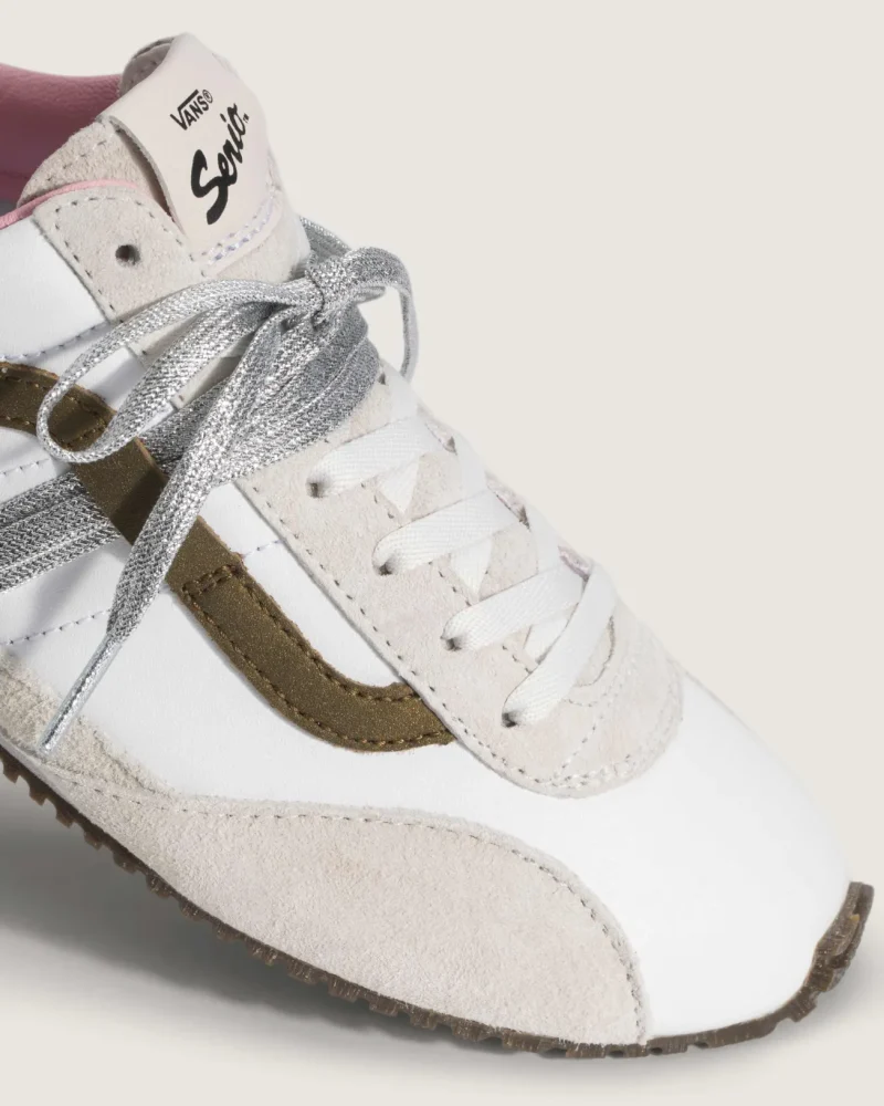 VANS - נעלי סניקרס Premium Super Lowpro – V00EHQCJ7 – pig-suede-white – 4