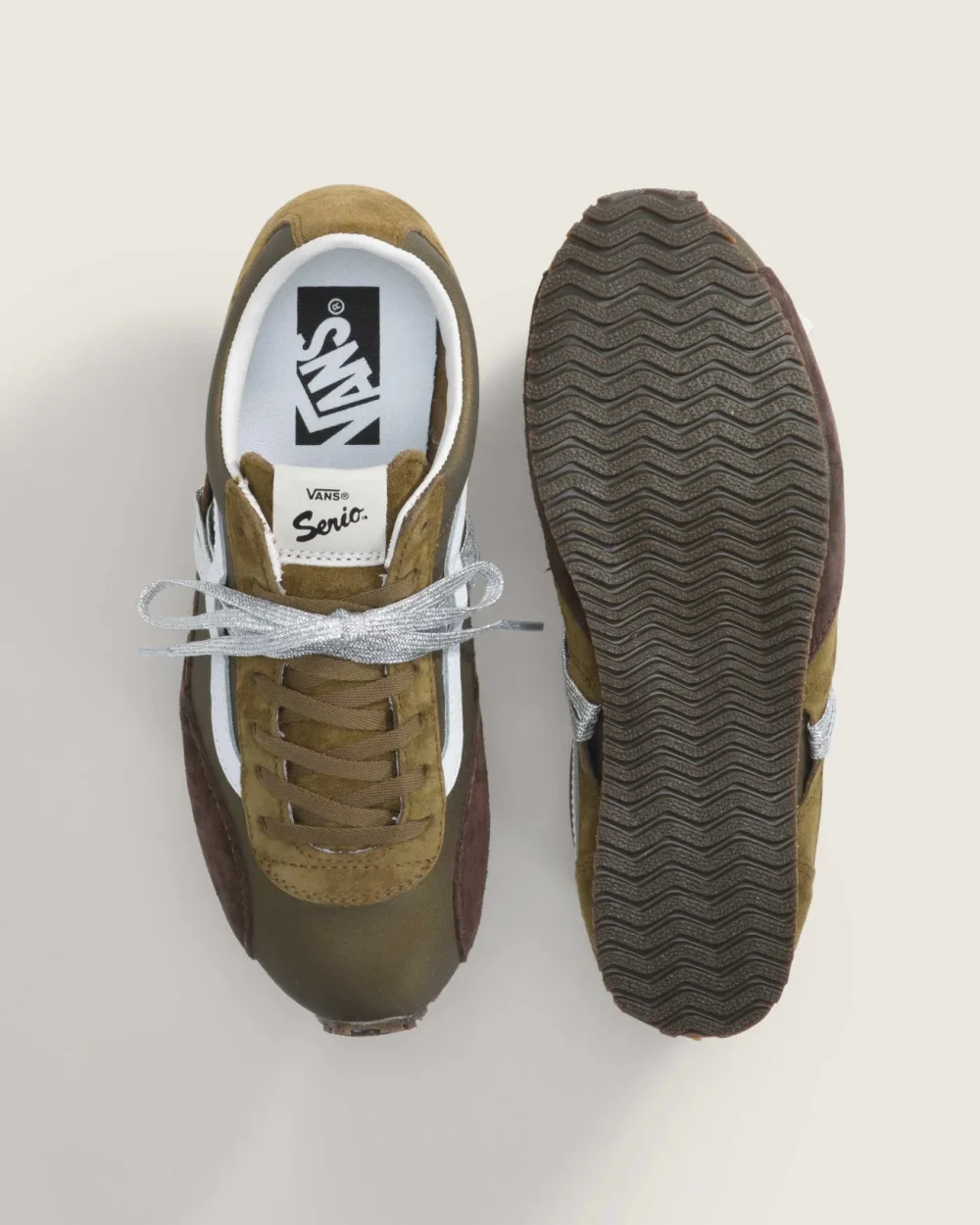 VANS - נעלי סניקרס Premium Super Lowpro – V00EHQOLV – pig-suede-olive – 2