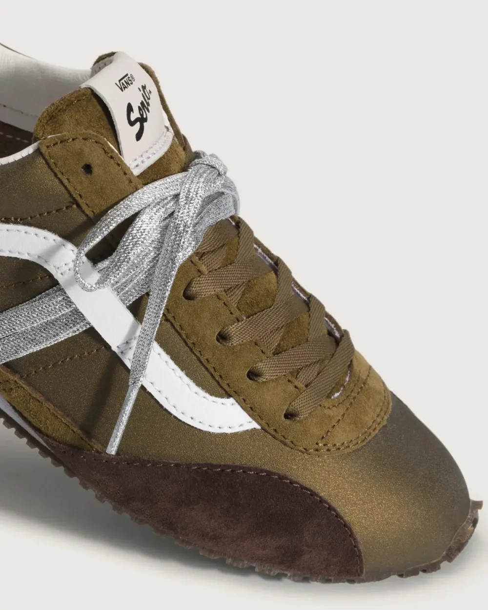 VANS - נעלי סניקרס Premium Super Lowpro – V00EHQOLV – pig-suede-olive – 4