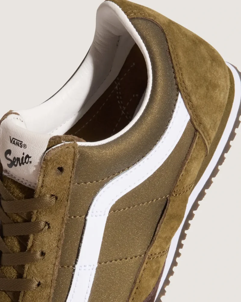 VANS - נעלי סניקרס Premium Super Lowpro – V00EHQOLV – pig-suede-olive – 5
