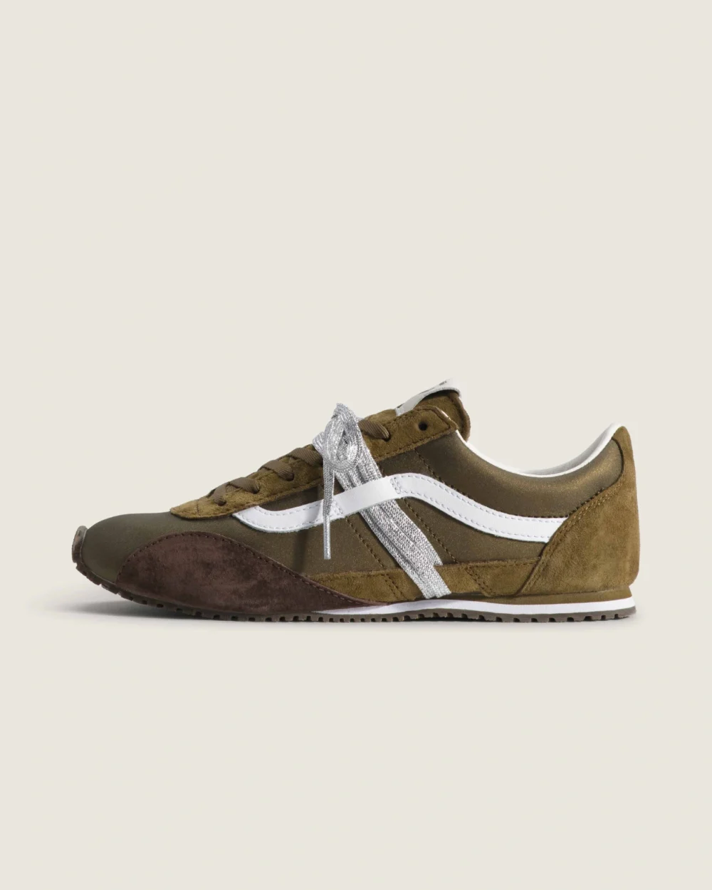 VANS - נעלי סניקרס Premium Super Lowpro – V00EHQOLV – pig-suede-olive – 1