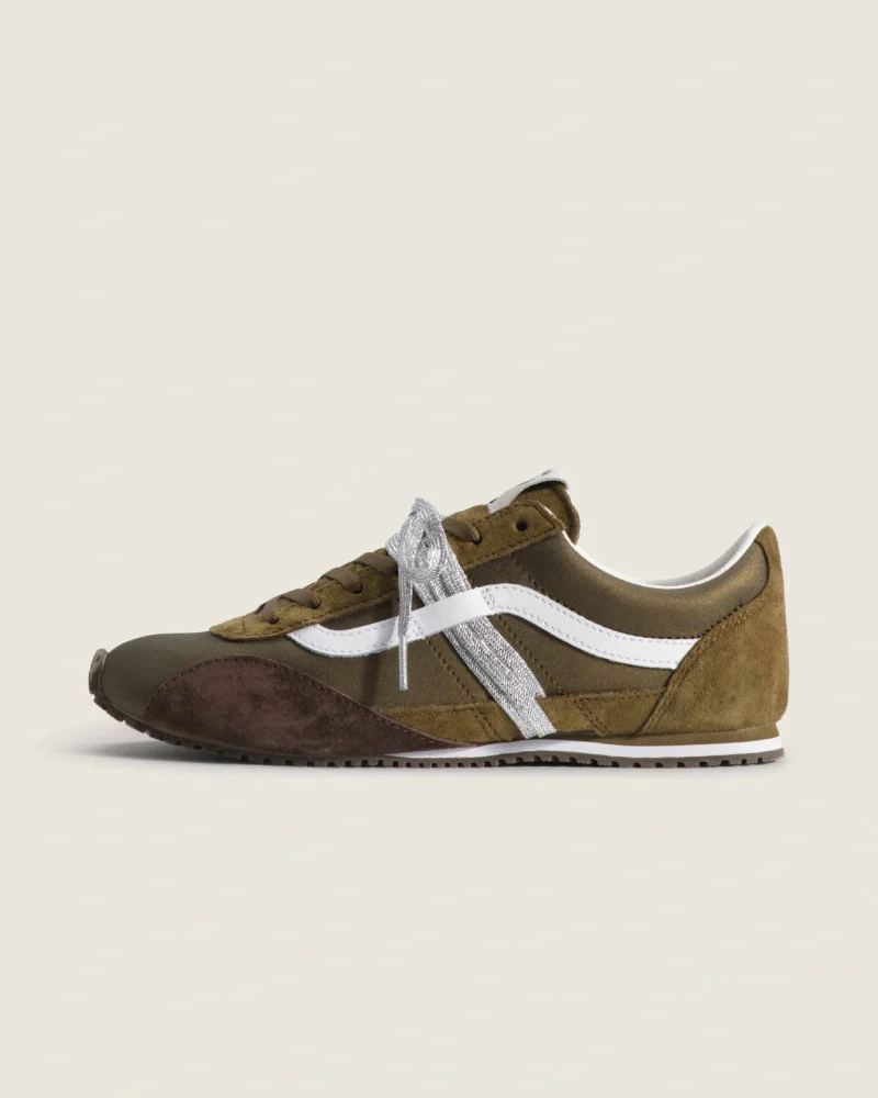 VANS - נעלי סניקרס Premium Super Lowpro – V00EHQOLV – pig-suede-olive – 1