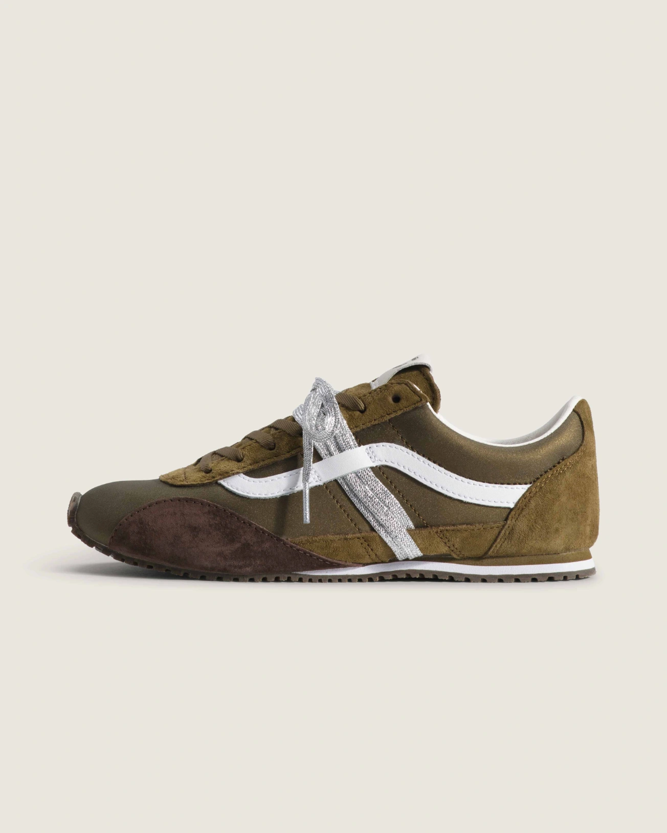 VANS - נעלי סניקרס Premium Super Lowpro – V00EHQOLV – pig-suede-olive – 1