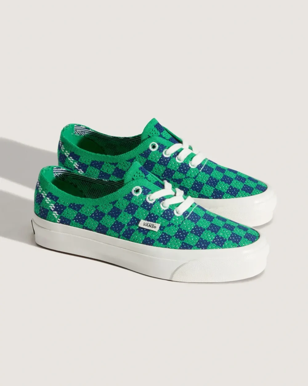 VANS - נעלי סניקרס LX Authentic 44 EK – V00EJC5W3 – punk-check-green-navy – 1
