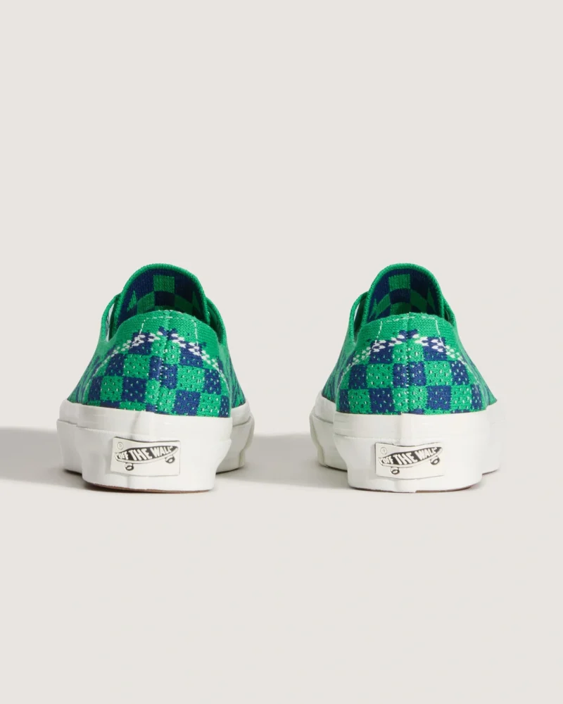 VANS - נעלי סניקרס LX Authentic 44 EK – V00EJC5W3 – punk-check-green-navy – 3
