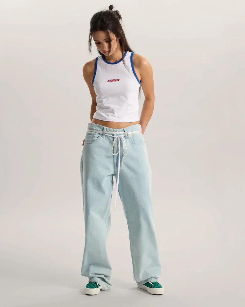 VANS - נעלי סניקרס LX Authentic 44 EK – V00EJC5W3 – punk-check-green-navy – 4