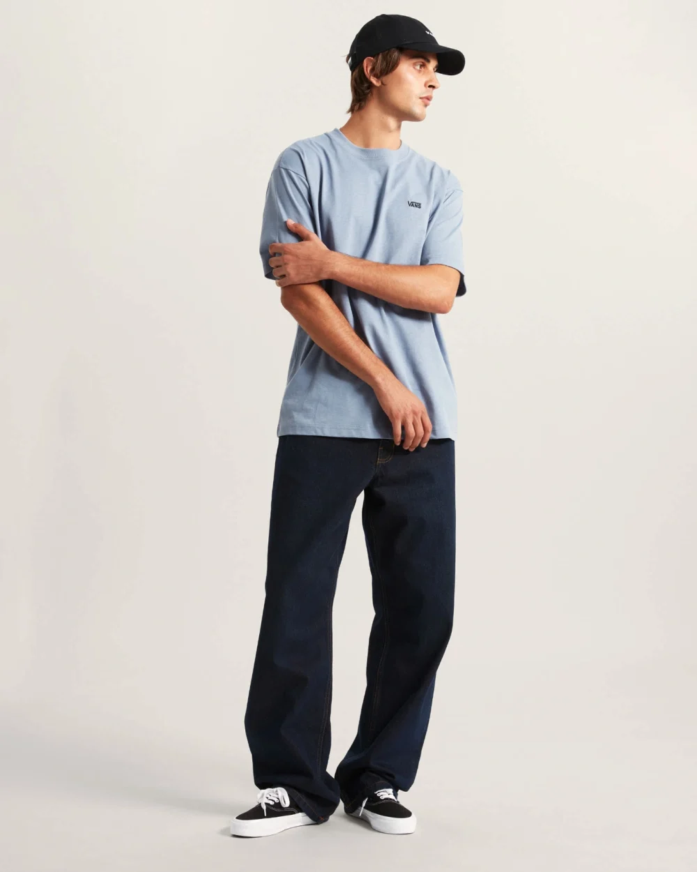 VANS - מכנסי ג'ינס Check-5 Loose – V00PH6DRR – dark-rinse – 5