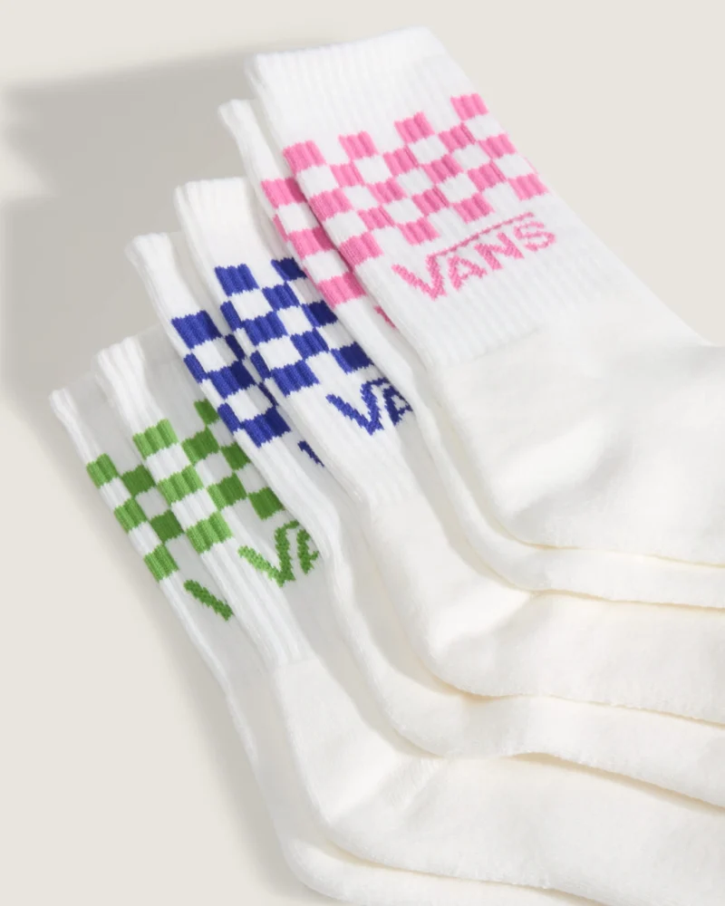 VANS - גרביים ארוכות Classic Check – V00Q1QFRQ – pink-fizz – 2