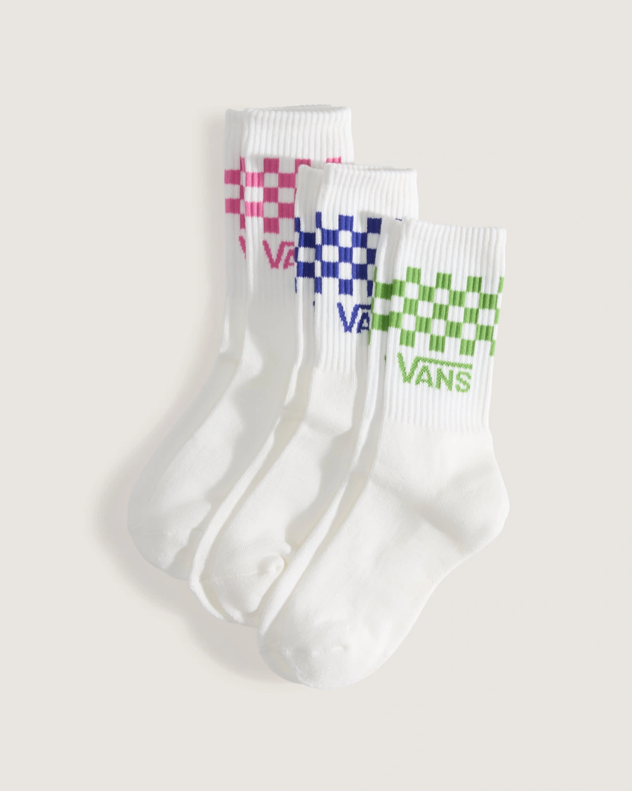 VANS - גרביים ארוכות Classic Check – V00Q1QFRQ – pink-fizz – 1