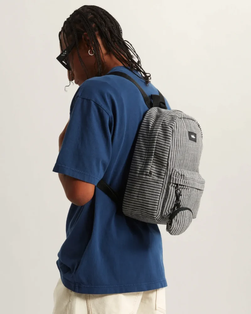 VANS - תיק גב Old Skool Mini – V00Q9AYB2 – white-black-2 – 4