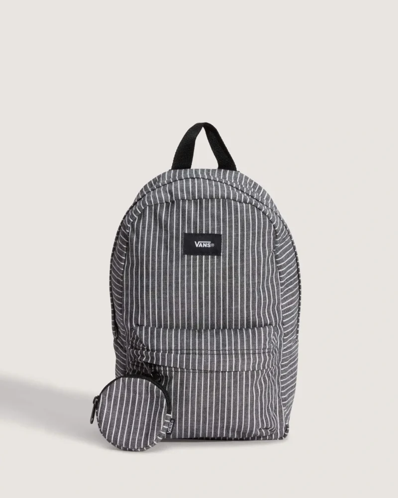 VANS - תיק גב Old Skool Mini – V00Q9AYB2 – white-black-2 – 1