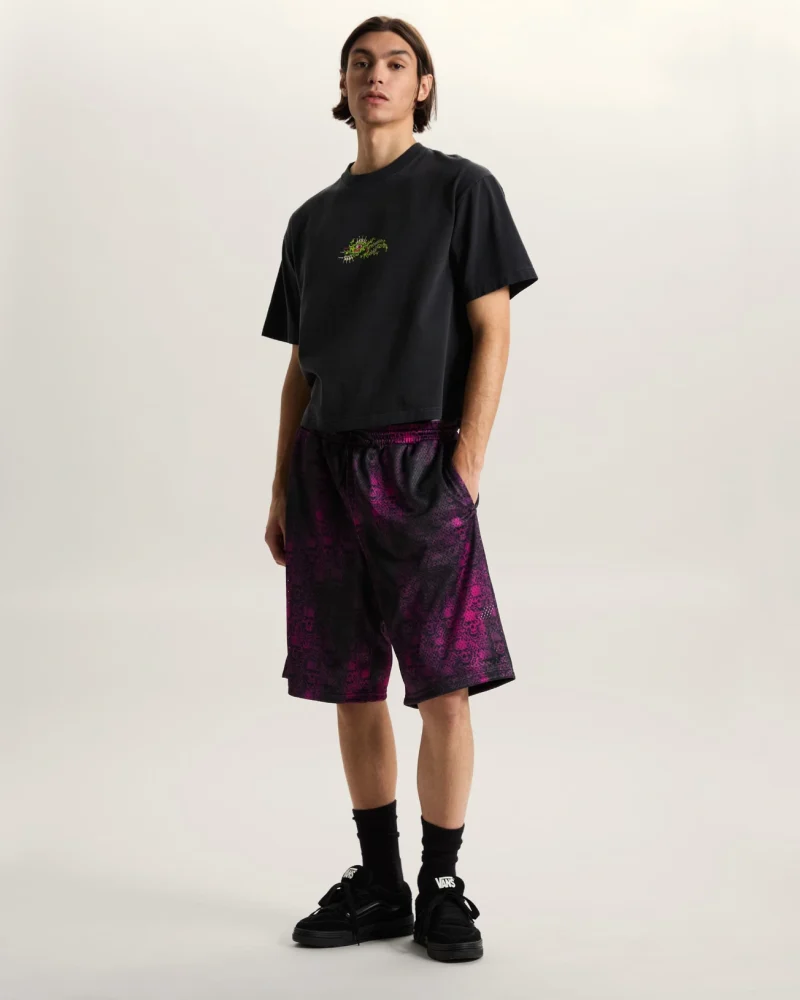VANS - מכנס קצר Mesh Wreckpack – V00S10FTG – vivid-orchid – 5