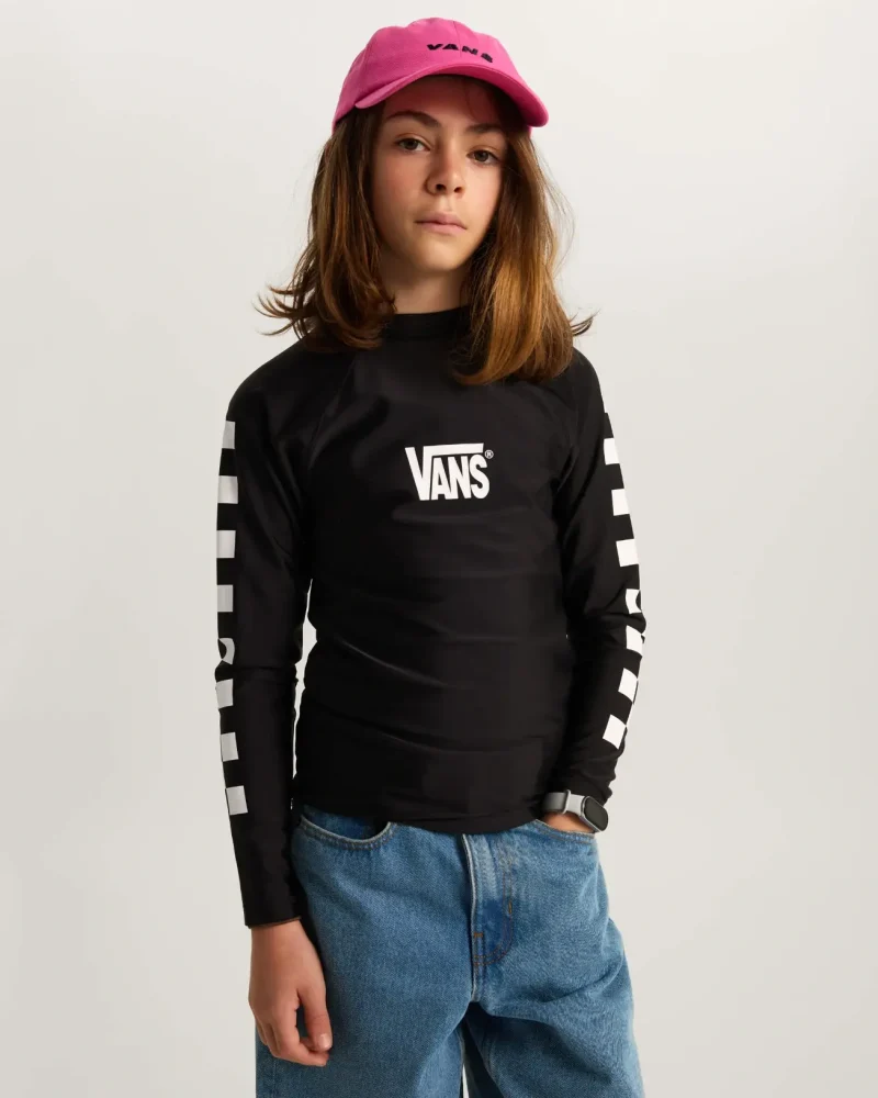 VANS - חולצת לייקרה ארוכה Rashguard – V00SSXBLK – black – 2