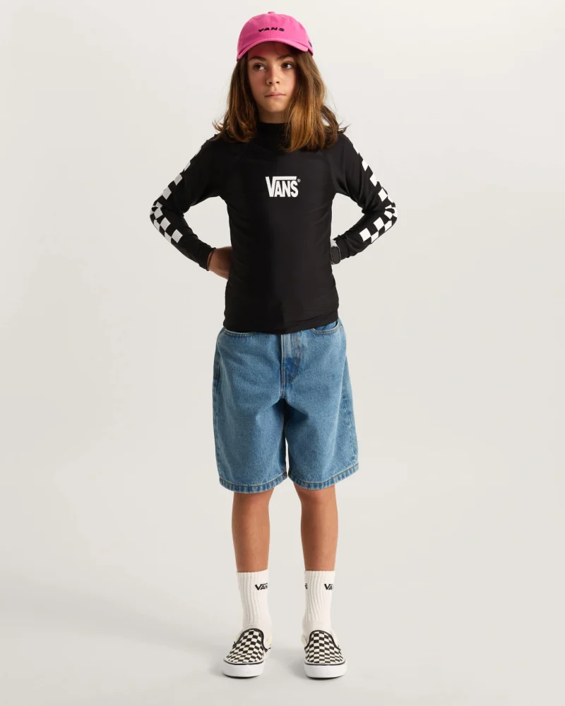 VANS - חולצת לייקרה ארוכה Rashguard – V00SSXBLK – black – 5