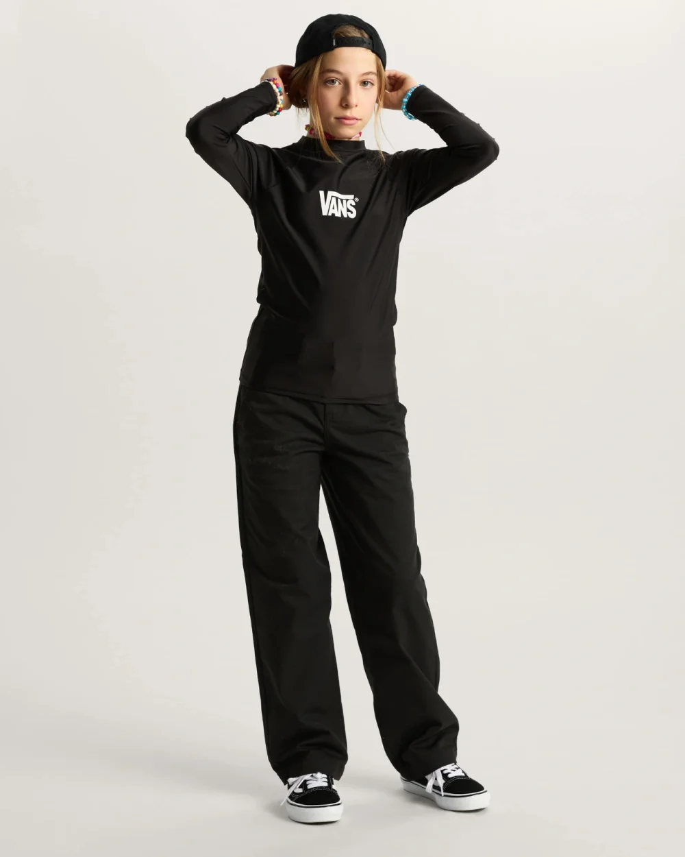 VANS - חולצת לייקרה ארוכה Rashguard – V00SSXBLK – black – 8