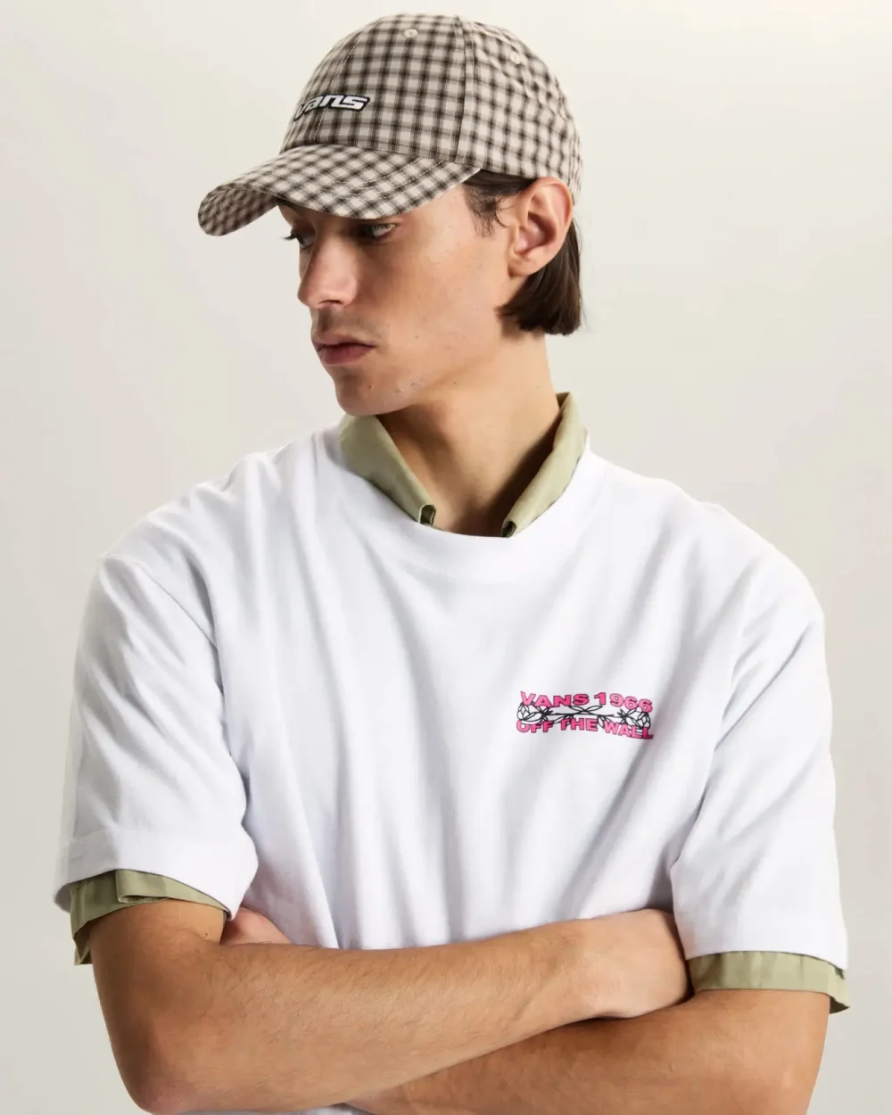 VANS - כובע מצחיה Lacy Jockey – V00T372N1 – oatmeal – 3