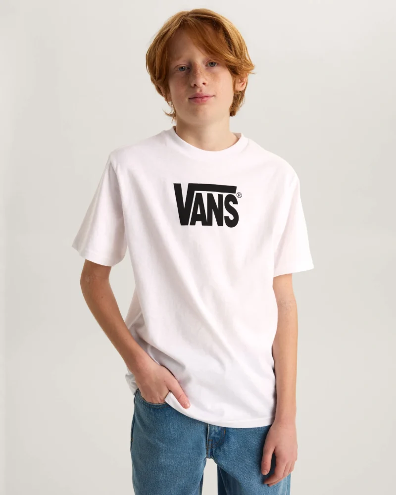 VANS - חולצת טי קצרה Stretch Logo – V00T4VWHT – white – 2