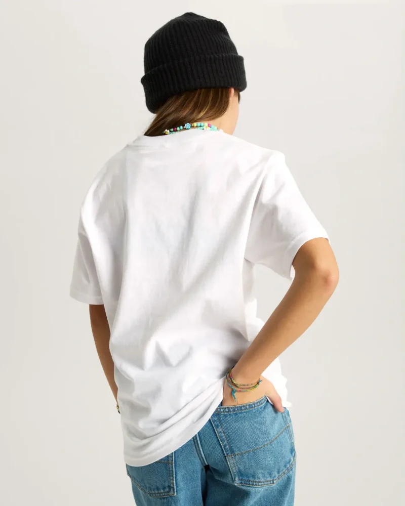 VANS - חולצת טי קצרה Stretch Logo – V00T4VWHT – white – 6