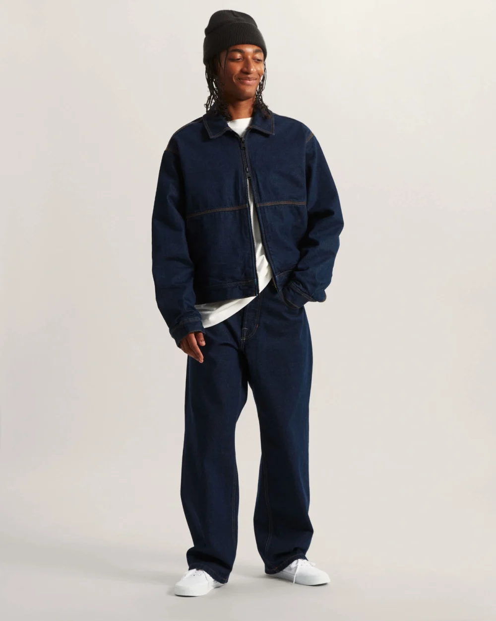 VANS - מכנסי ג'ינס Premium Check-5 Loose – V00T6UDRR – dark-rinse – 5