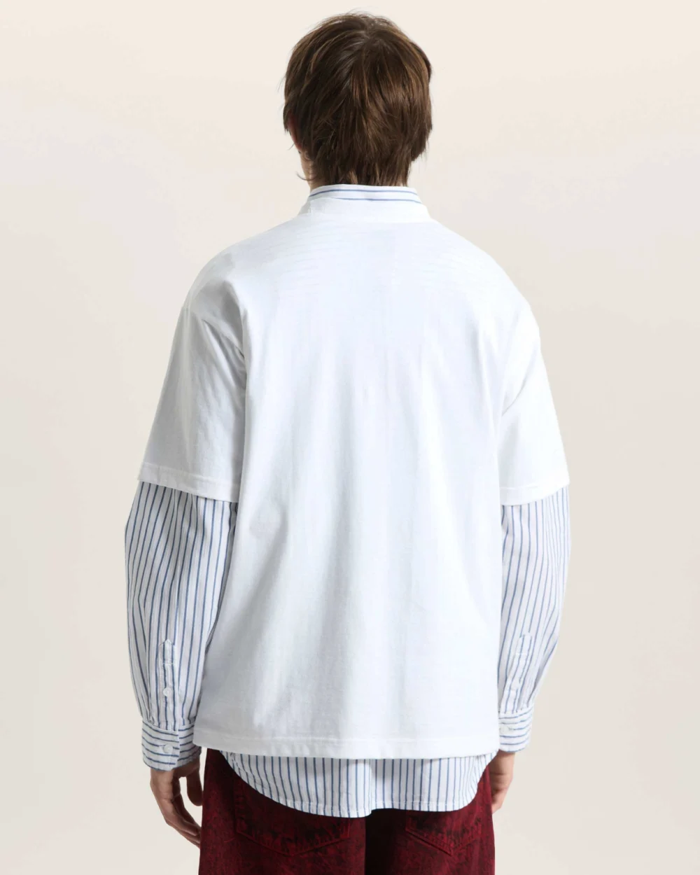 VANS - חולצת טי קצרה Wave Check – V00TQEWHT – white – 3