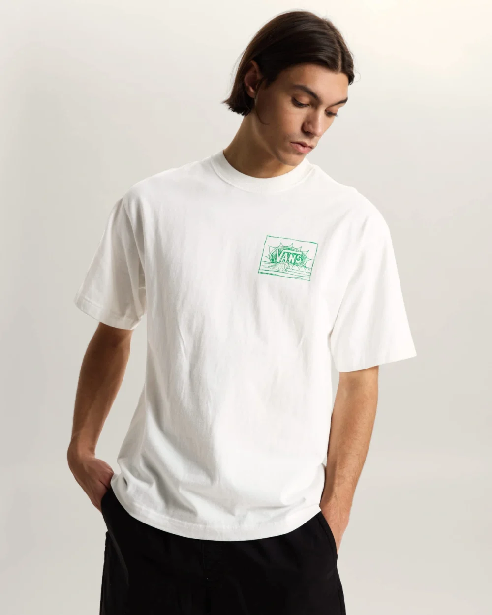 VANS - חולצת טי קצרה Bright Day – V00TRGWHT – white – 2