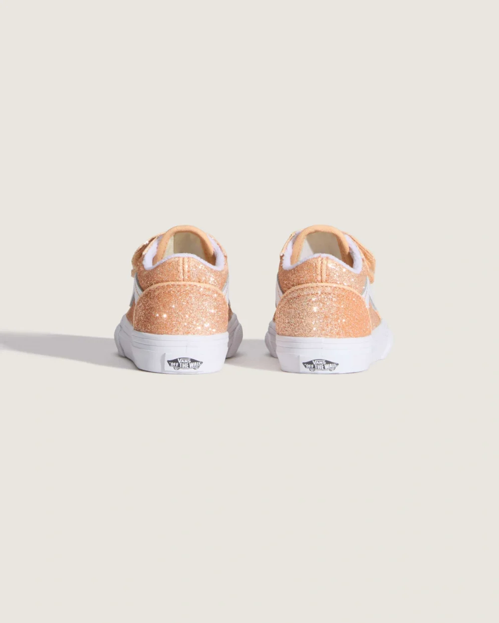 VANS - נעלי סניקרס לתינוקות Old Skool V  (1-4 שנים) – V00VAYFNL – glitter-apricot-glow – 3