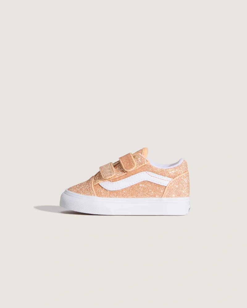 VANS - נעלי סניקרס לתינוקות Old Skool V  (1-4 שנים) – V00VAYFNL – glitter-apricot-glow – 1