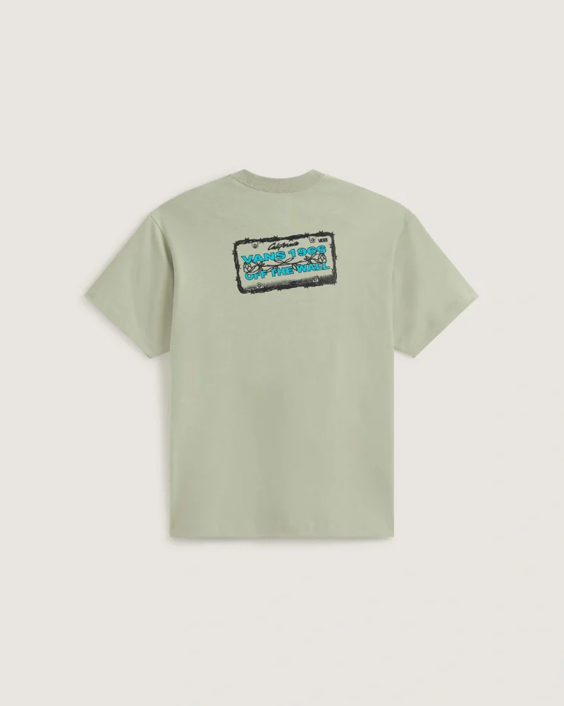 VANS - חולצת טי קצרה BARB PLATE – V00VXGFSG – soft-sage – 1