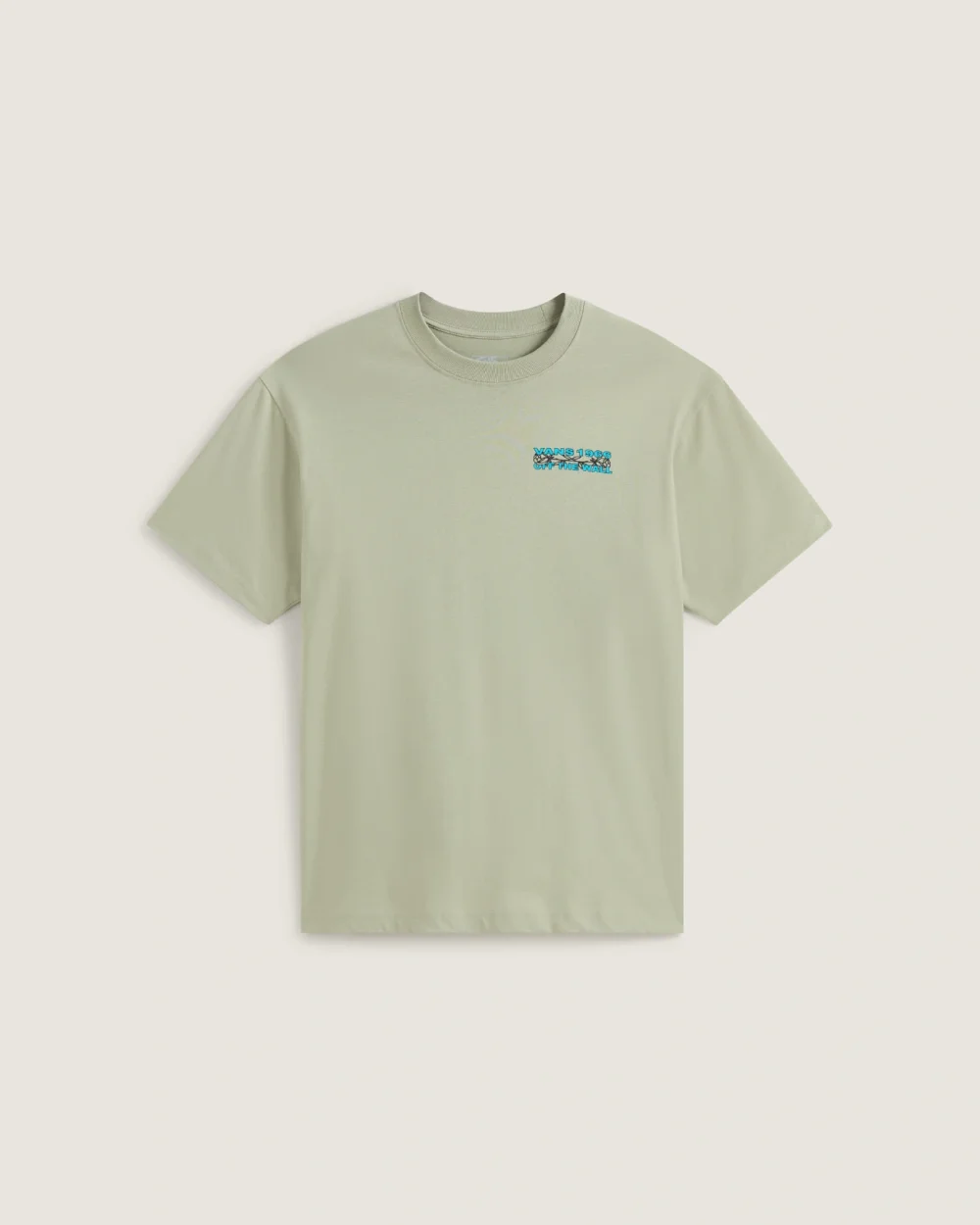VANS - חולצת טי קצרה BARB PLATE – V00VXGFSG – soft-sage – 1