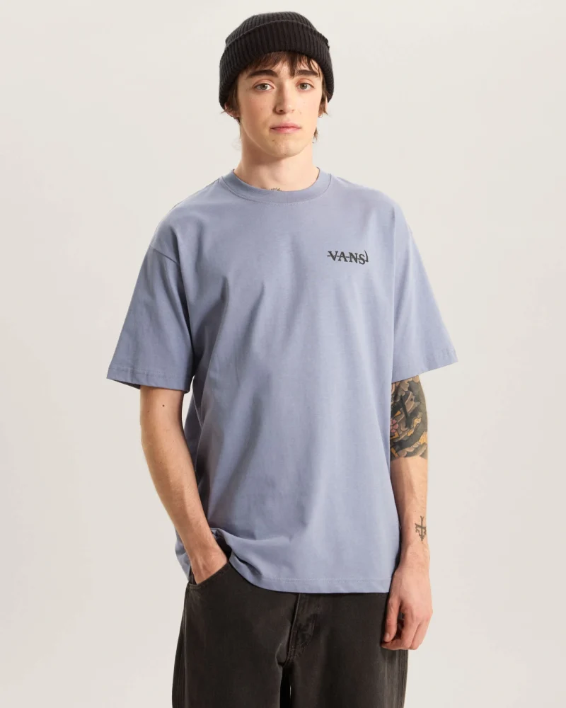 VANS - חולצת טי קצרה ALL & NOUGHT – V00VY9FOI – glacial-slate – 2