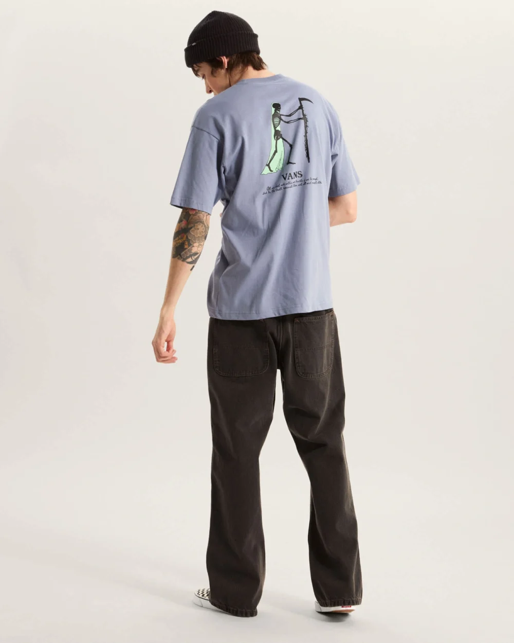 VANS - חולצת טי קצרה ALL & NOUGHT – V00VY9FOI – glacial-slate – 4