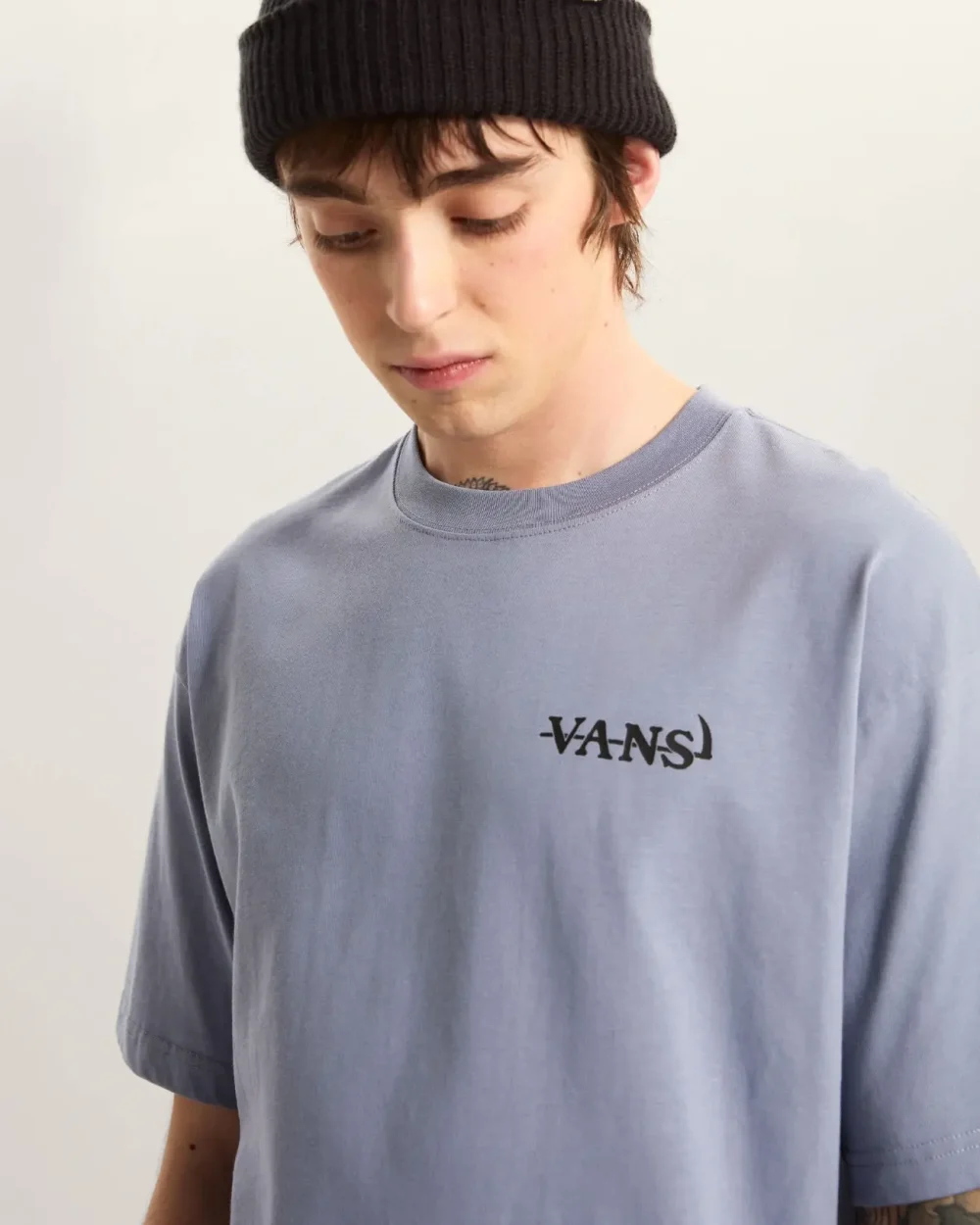 VANS - חולצת טי קצרה ALL & NOUGHT – V00VY9FOI – glacial-slate – 5