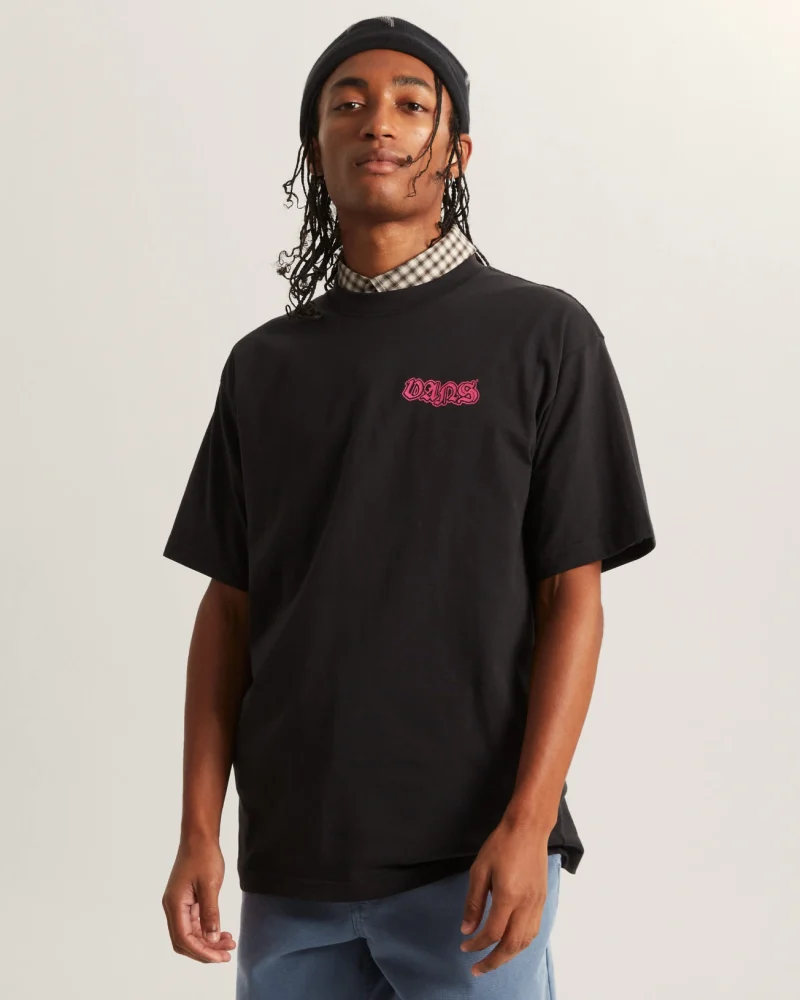 VANS - חולצת טי קצרה MISTY EYES – V00W01BLK – black – 2