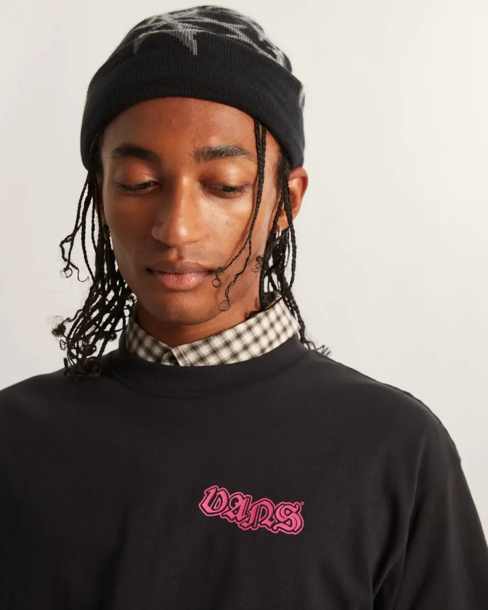 VANS - חולצת טי קצרה MISTY EYES – V00W01BLK – black – 5