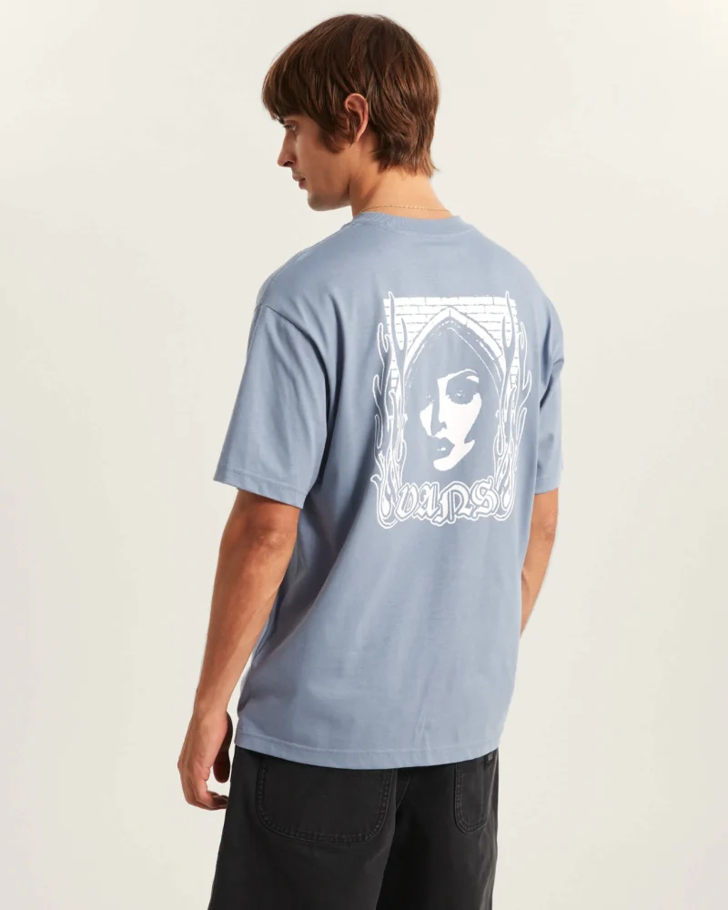 VANS - חולצת טי קצרה MISTY EYES – V00W01FOI – glacial-slate – 3