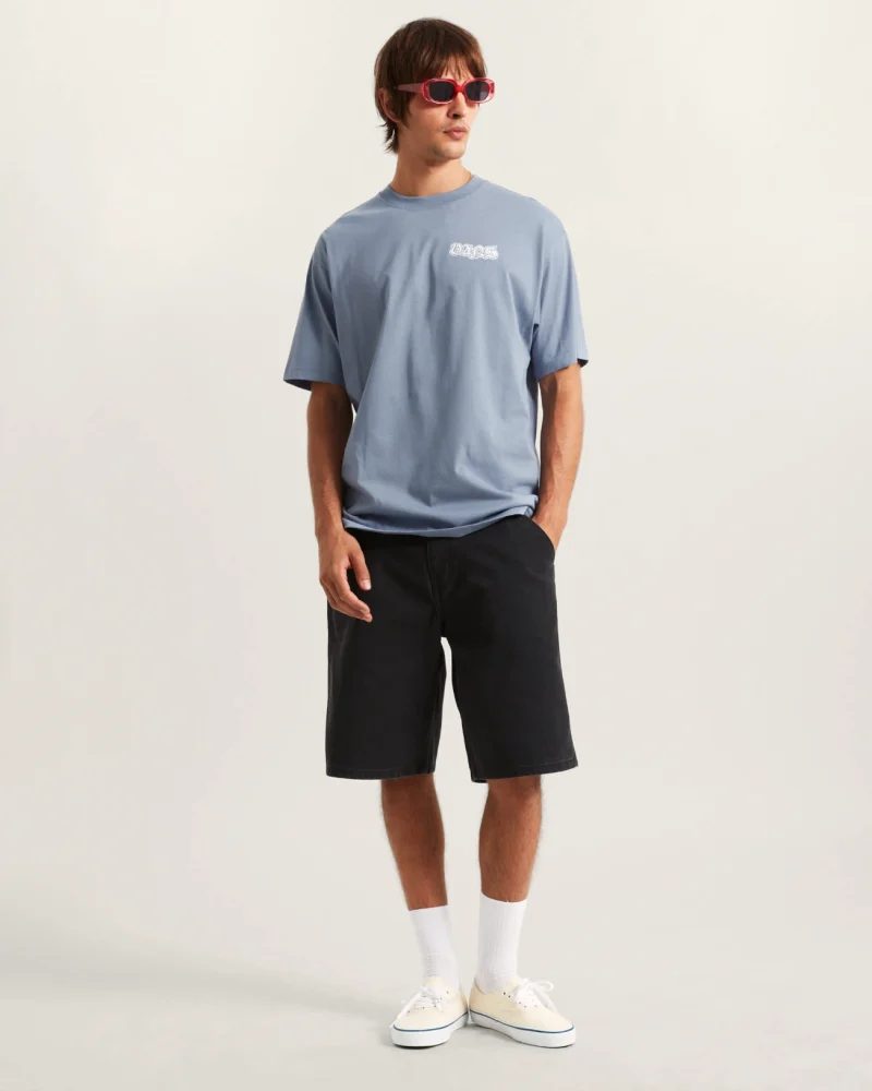 VANS - חולצת טי קצרה MISTY EYES – V00W01FOI – glacial-slate – 4