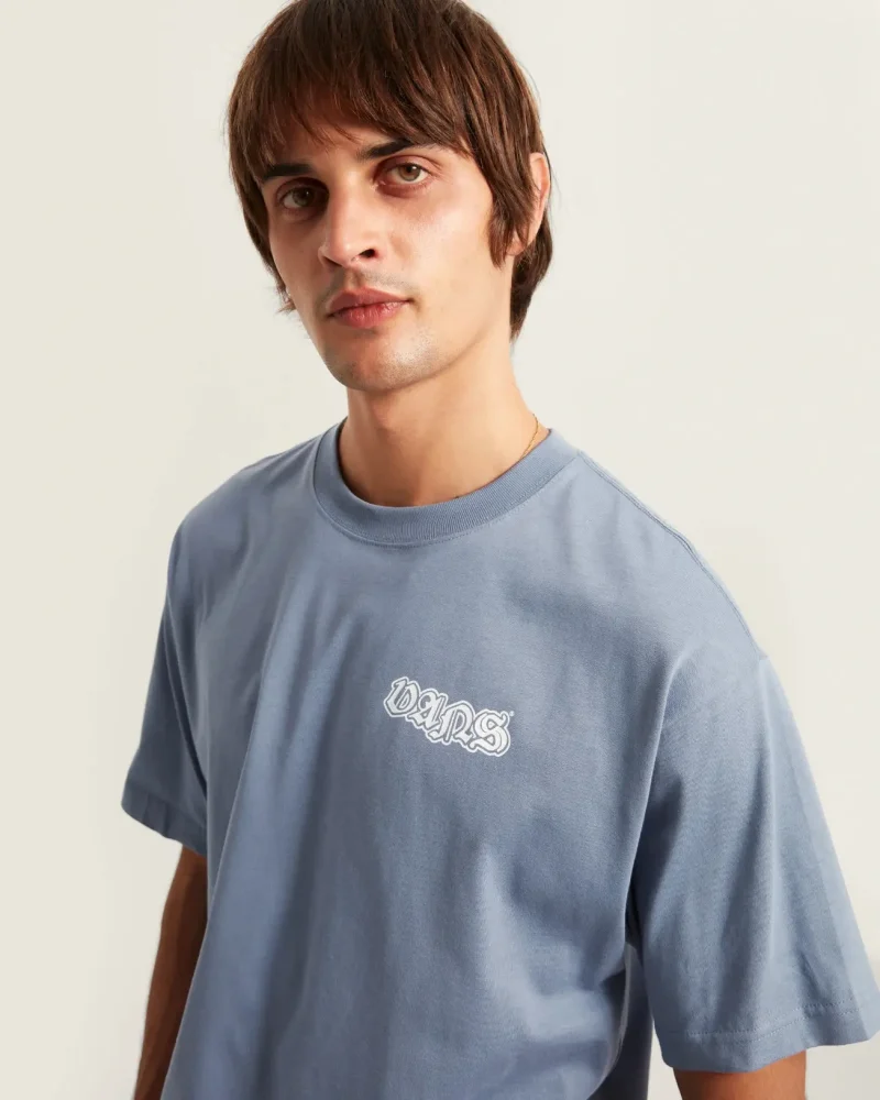 VANS - חולצת טי קצרה MISTY EYES – V00W01FOI – glacial-slate – 5