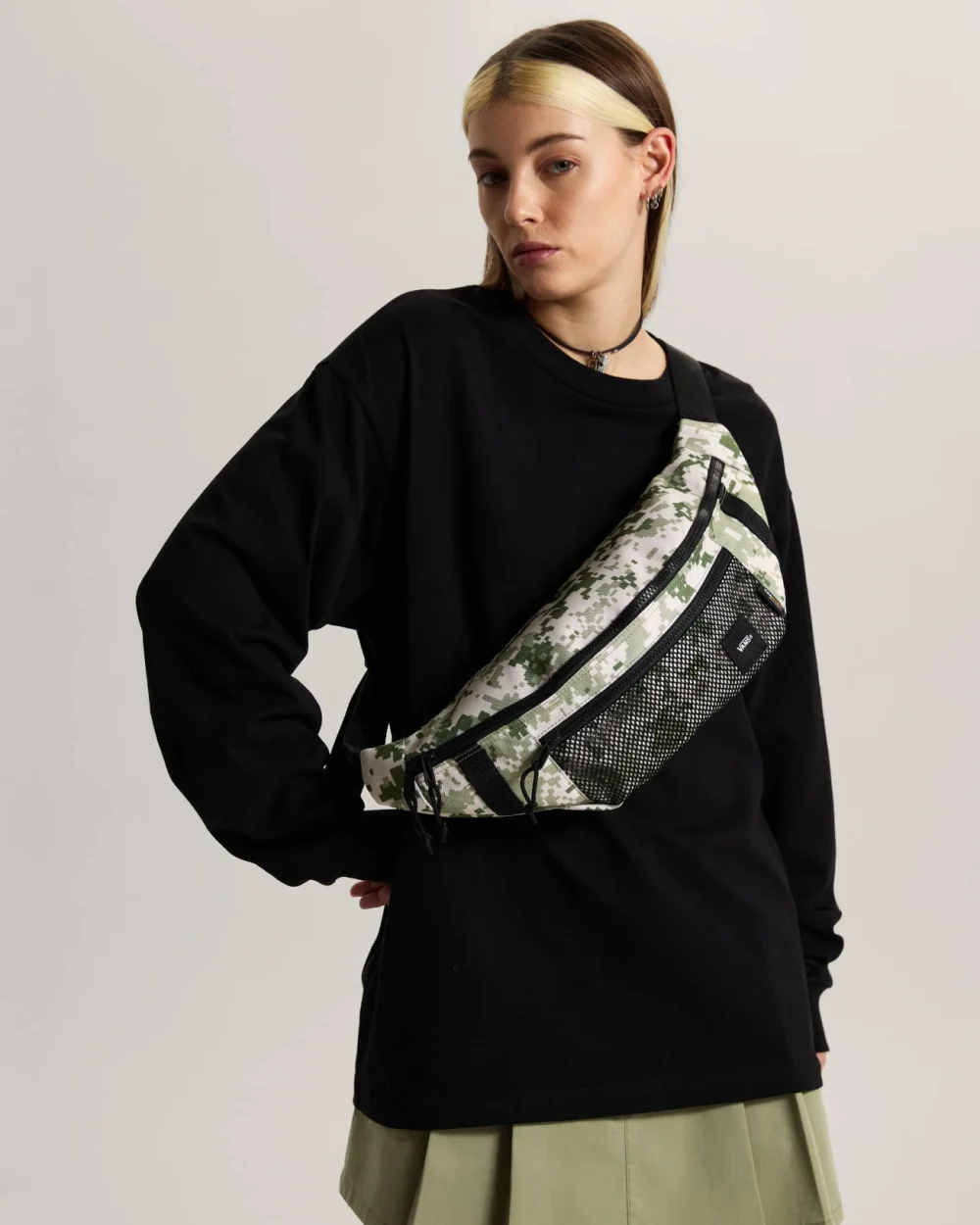 VANS - פאוץ' Ward Cross Body – VA2ZXXGCY – neutral-olive-marshmallow – 3