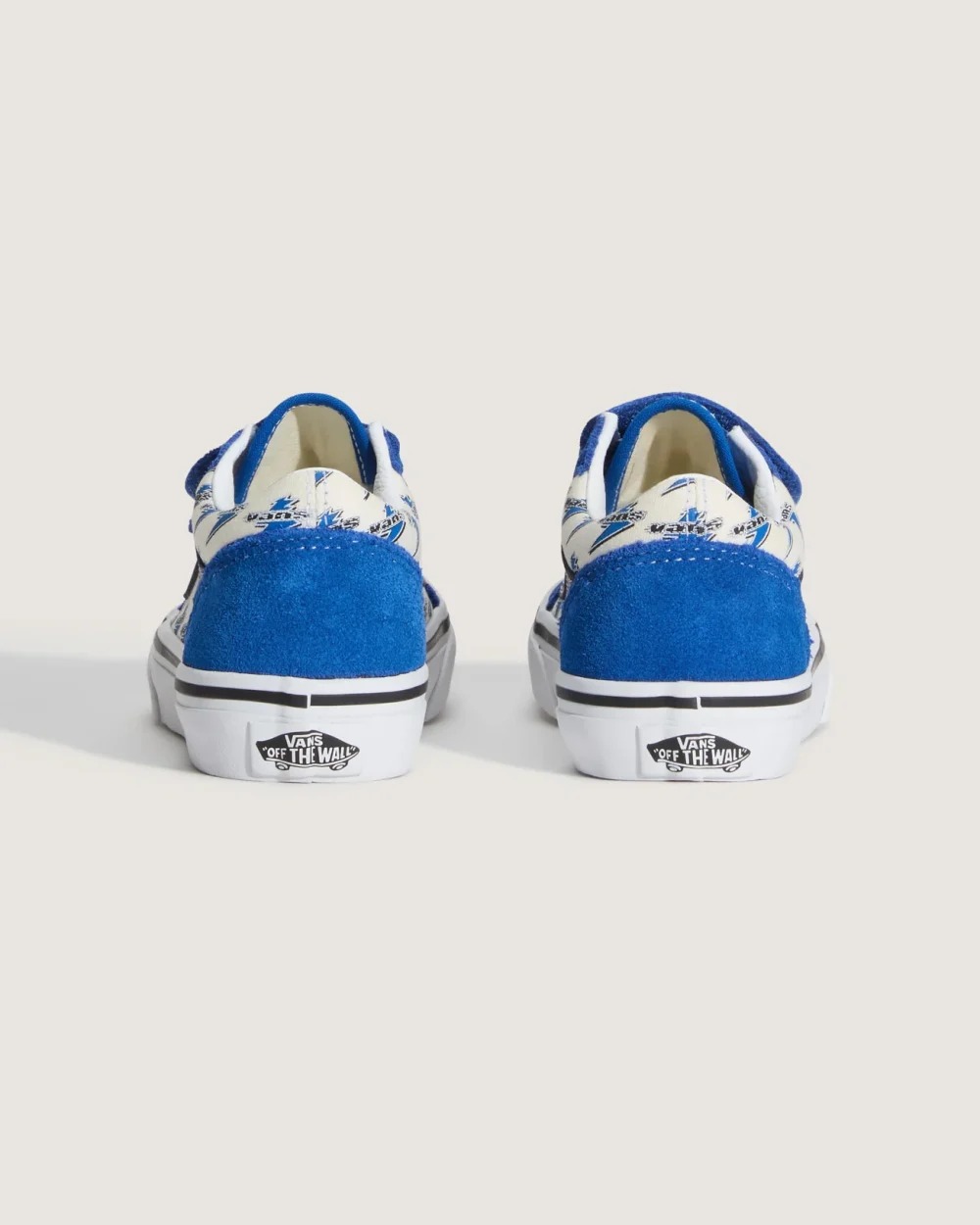 VANS - נעלי סניקרס לילדים Old Skool V ( גיל 4-8) – V00CYA0FG – vans-lightning-classic-blue-true-white – 3