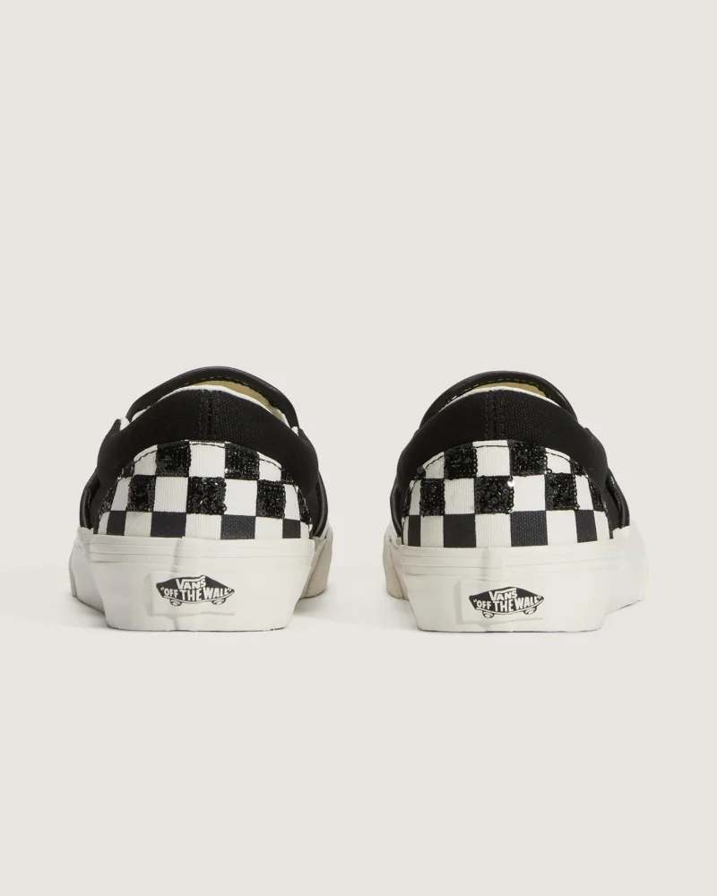 VANS - נעלי סניקרס Classic Slip-On – V00D6Y705 – beaded-checkerboard – 3
