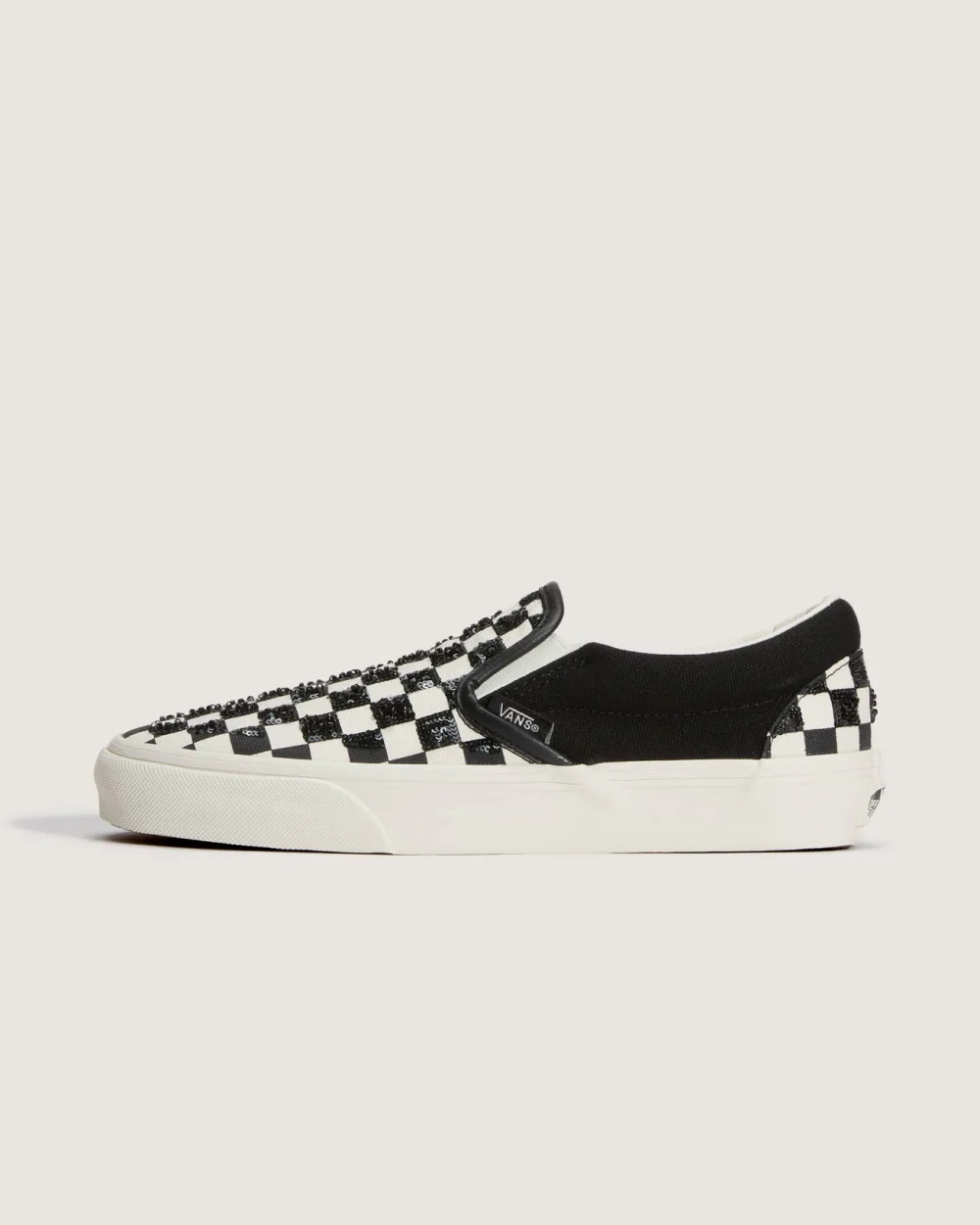 VANS - נעלי סניקרס Classic Slip-On – V00D6Y705 – beaded-checkerboard – 1