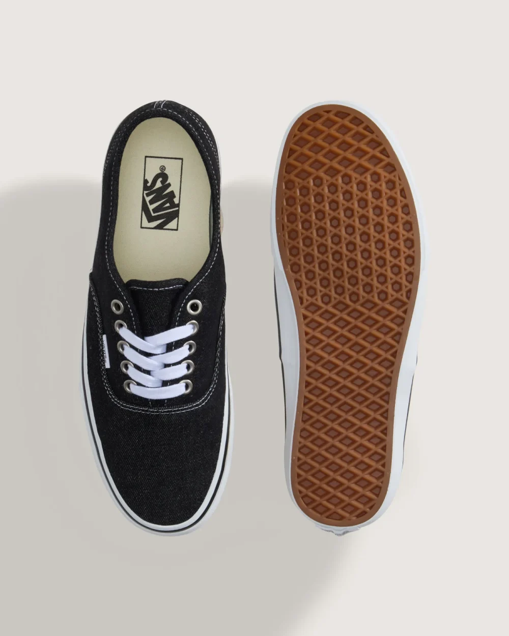 VANS - נעלי סניקרס Authentic – V00D7YBA2 – denim-black-white – 2