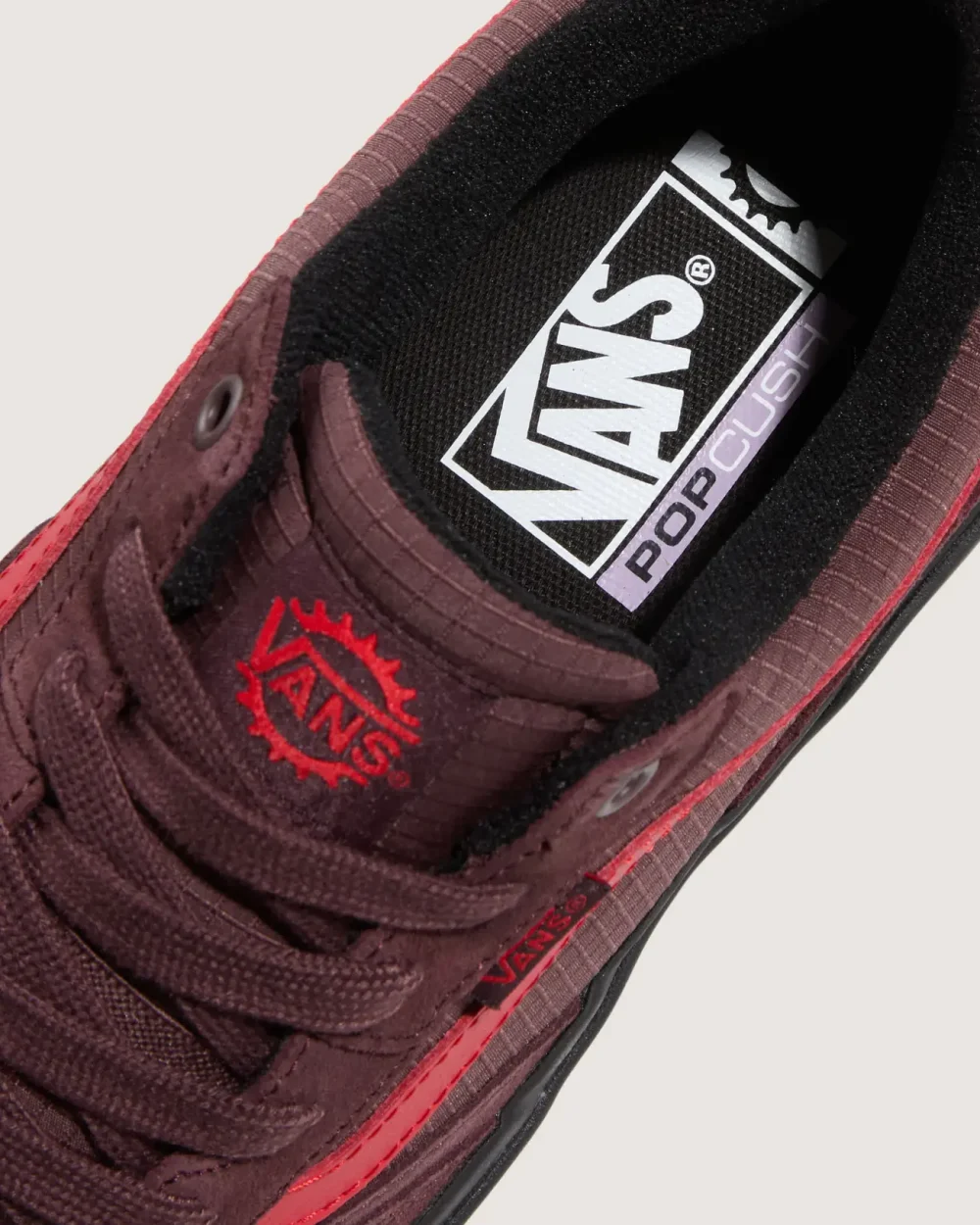 VANS - נעלי סניקרס BMX Proof Wafflecup – V00DCG1LB – brown-rio-red-black – 4