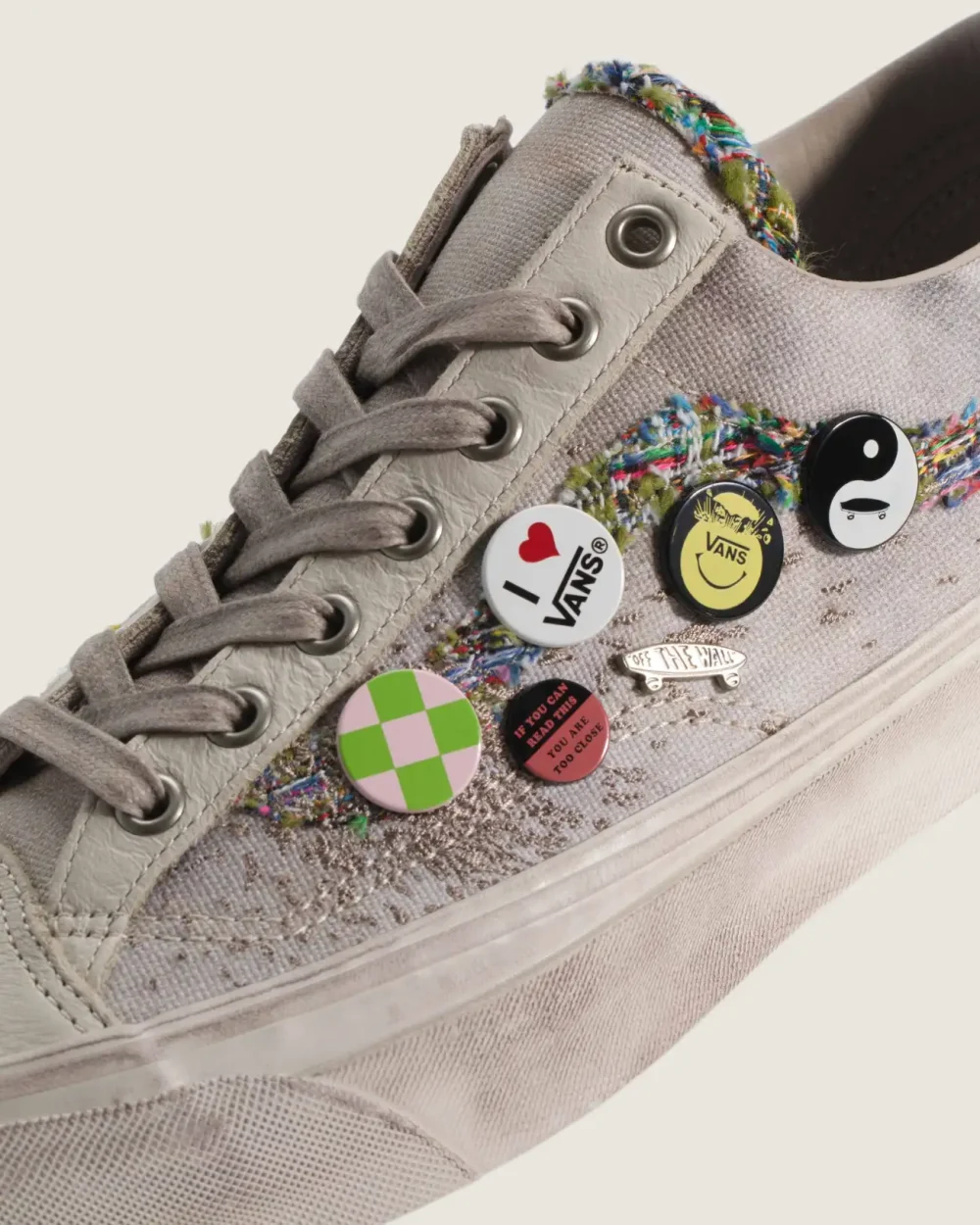 VANS - נעלי סניקרס Premium Old Skool 36 – V00E8V2N1 – souvenir-oatmeal – 5