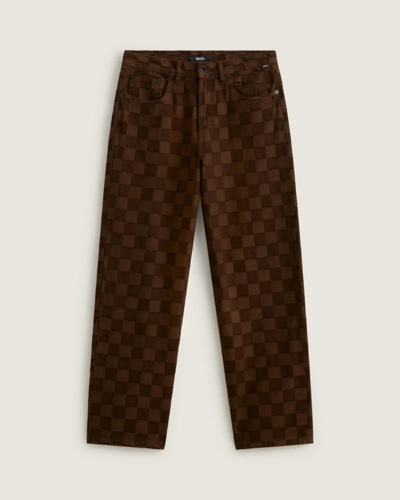 VANS - מכנס ג'ינס ארוך Check-5 Baggy – V00PQH3N1 – demitasse – 1